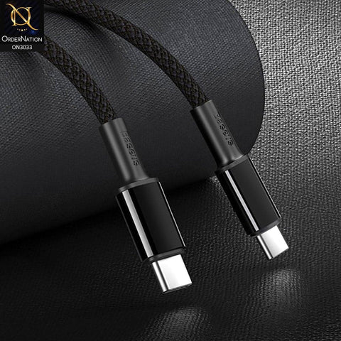 BASEUS CATGD-A01 Cabel USB Type-C To Type-C PD Power Delivery 100W Fast Charging 1M-Black