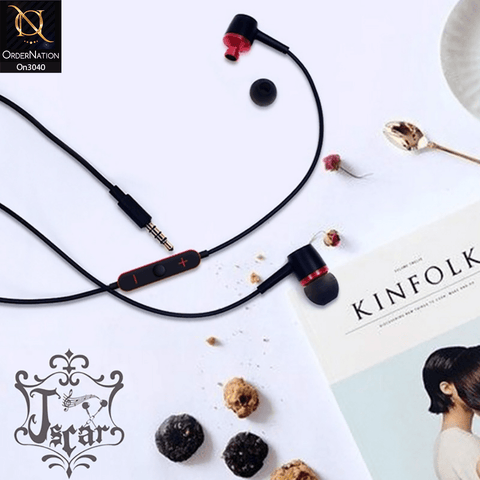 Black - Hexa Isolation 3.5mm Premium Sound Quality Handsfree