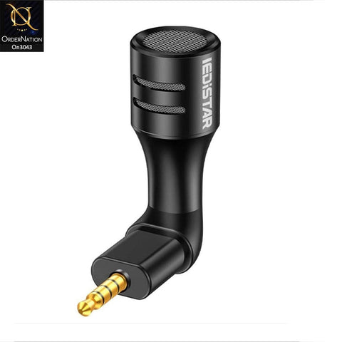 Black - Iedistar MD-3 - 3.5mm - Mini Portable Recording Microphone