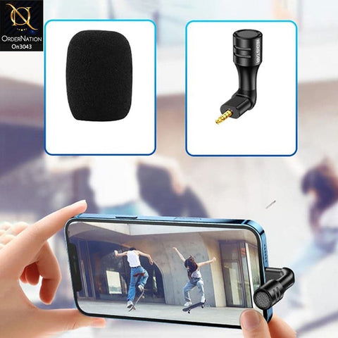 Black - Ledistar MD-3 - 3.5mm - Mini Portable Recording Microphone