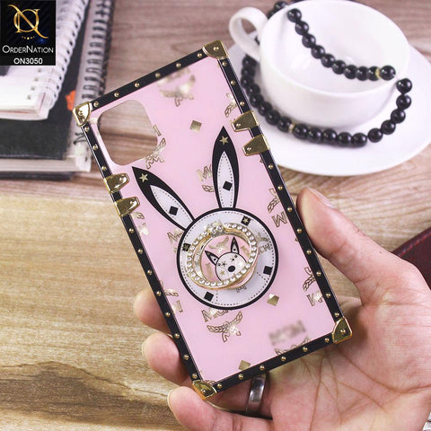 iPhone 11 Cover - Pink - Cute Cartoon Treasure Chest Trunk Style Soft Case With Ring Holder