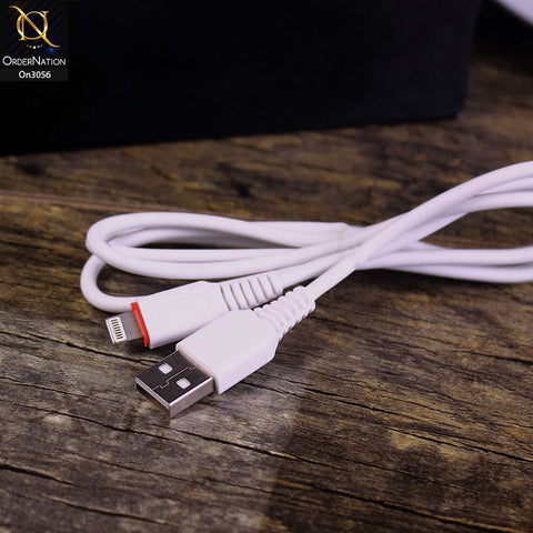 White - Ox power - 011C - 3A Lightning Premium Quality Smart Cable