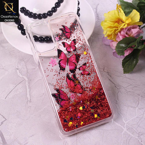 Xiaomi Poco M3 Cover - Design 4 - Trendy Moving Liquid Glitter Shine Soft Borders Case