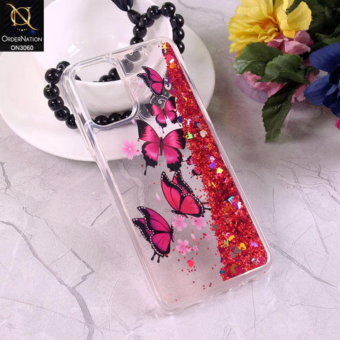 Xiaomi Redmi Note 10S Cover - Design 4 - Trendy Moving Liquid Glitter Shine Soft Borders Case