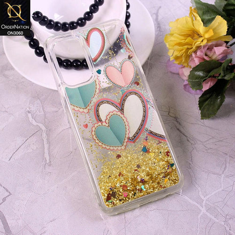 Oppo Find X3 Lite Cover - Design 2 - Trendy Moving Liquid Glitter Shine Soft Borders Case