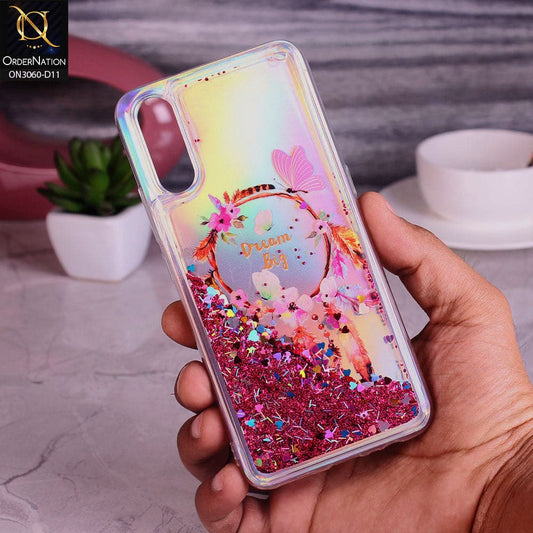 Vivo S1 Cover - Design 11 - Trendy Moving Liquid Glitter Shine Soft Borders Case