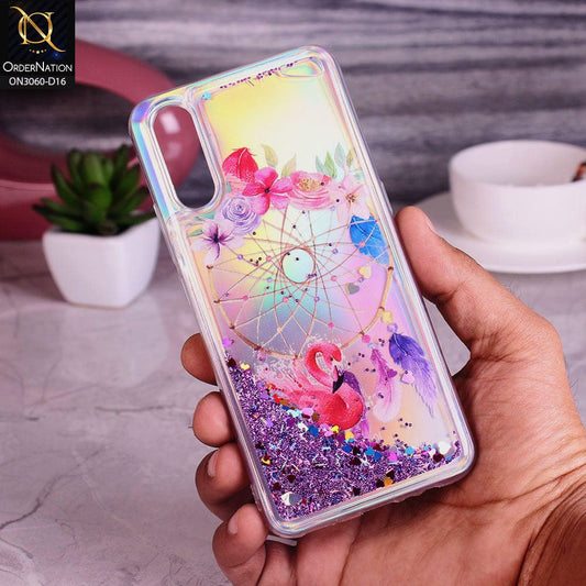 Vivo S1 Cover - Design 16 - Trendy Moving Liquid Glitter Shine Soft Borders Case