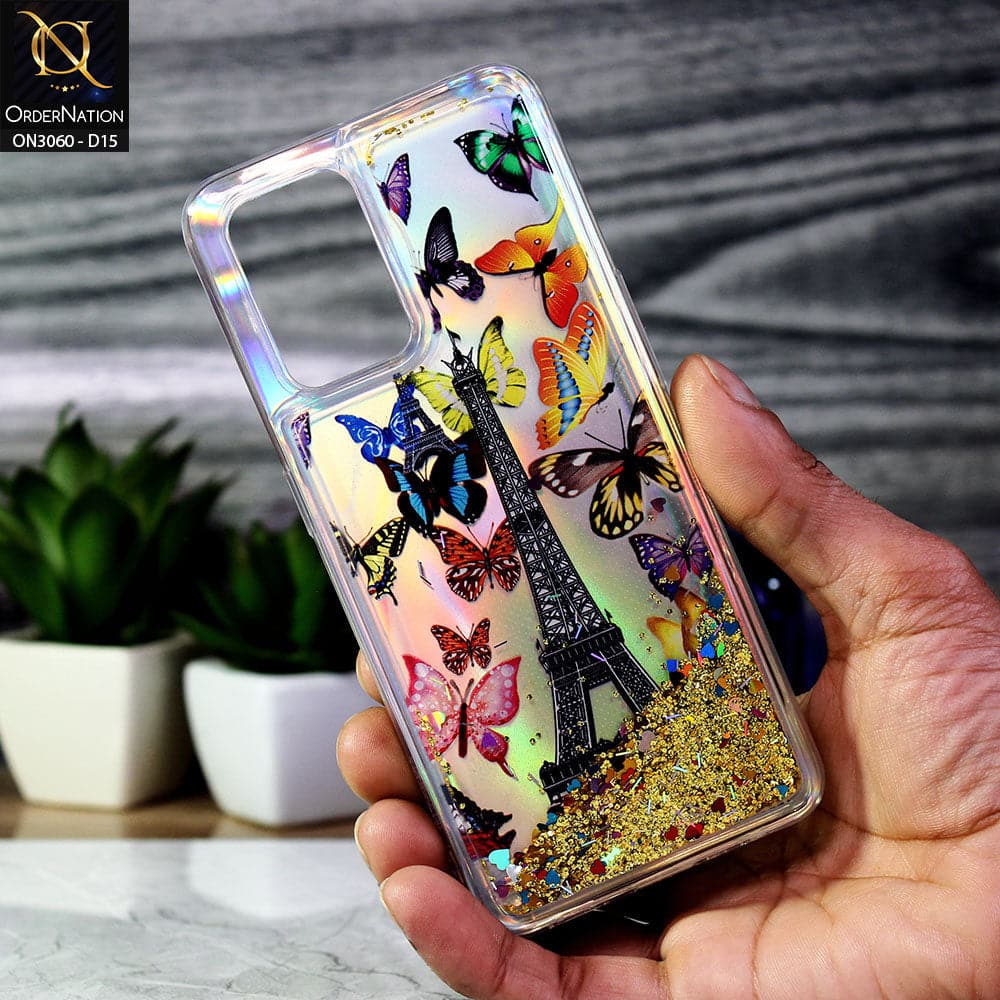 Samsung Galaxy A32 Cover - Design 15 - Trendy Moving Liquid Glitter Shine Soft Borders Case