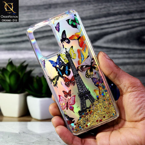 Samsung Galaxy A32 Cover - Design 15 - Trendy Moving Liquid Glitter Shine Soft Borders Case