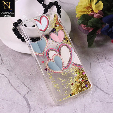 Vivo Y20i Cover - Design 2 - Trendy Moving Liquid Glitter Shine Soft Borders Case