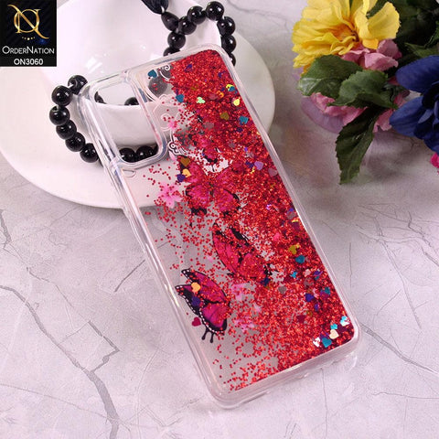 Vivo Y12s Cover - Design 4 - Trendy Moving Liquid Glitter Shine Soft Borders Case