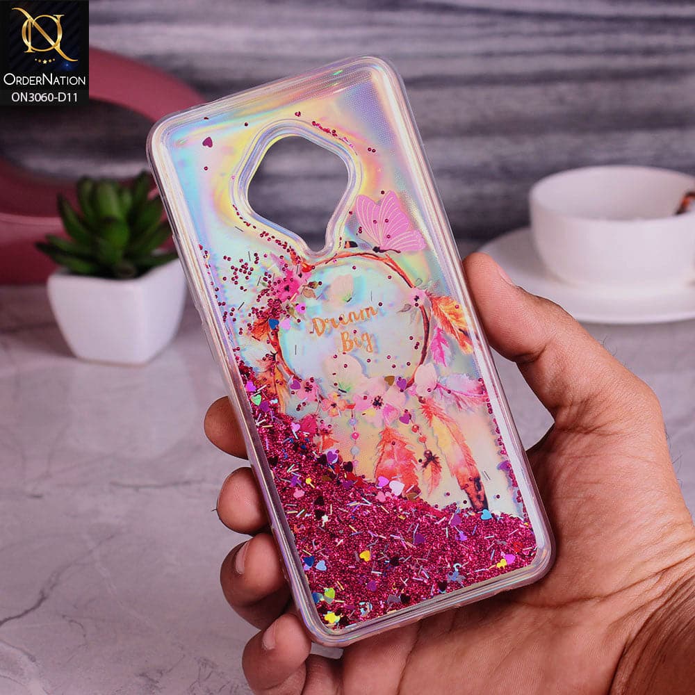 Vivo S1 Pro Cover - Design 11 - Trendy Moving Liquid Glitter Shine Soft Borders Case
