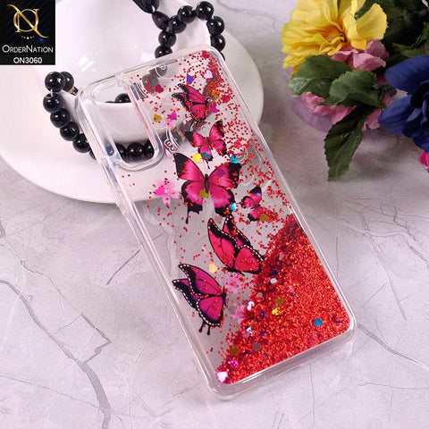 Vivo Y51 (2020 December) Cover - Design 4 - Trendy Moving Liquid Glitter Shine Soft Borders Case