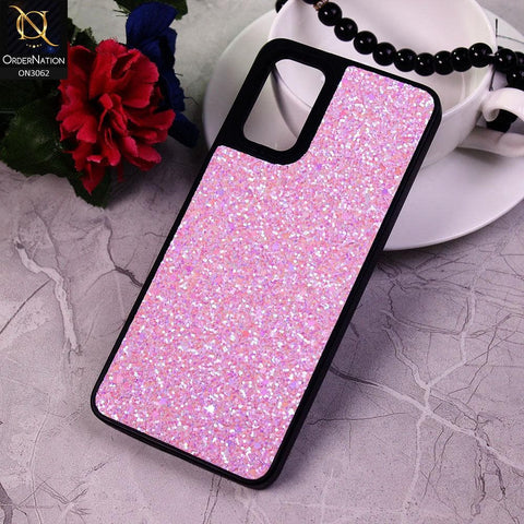 Samsung Galaxy S20 Plus Cover - Purple - Sparking Rhinestones Glitter Bling Soft Border Case