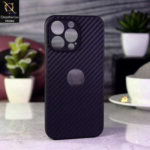 iPhone 13 Pro Cover - Black - Carbon Fiber Camera Protection Soft Case