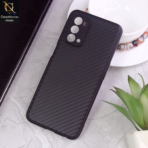 OnePlus Nord N200 5G Cover - Black - Carbon Fiber Camera Protection Soft Case