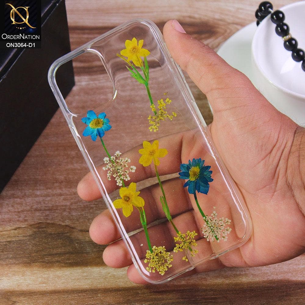 iPhone 12 Pro Cover - Design 1 - Dry Flower Soft Silicone Transparent Case