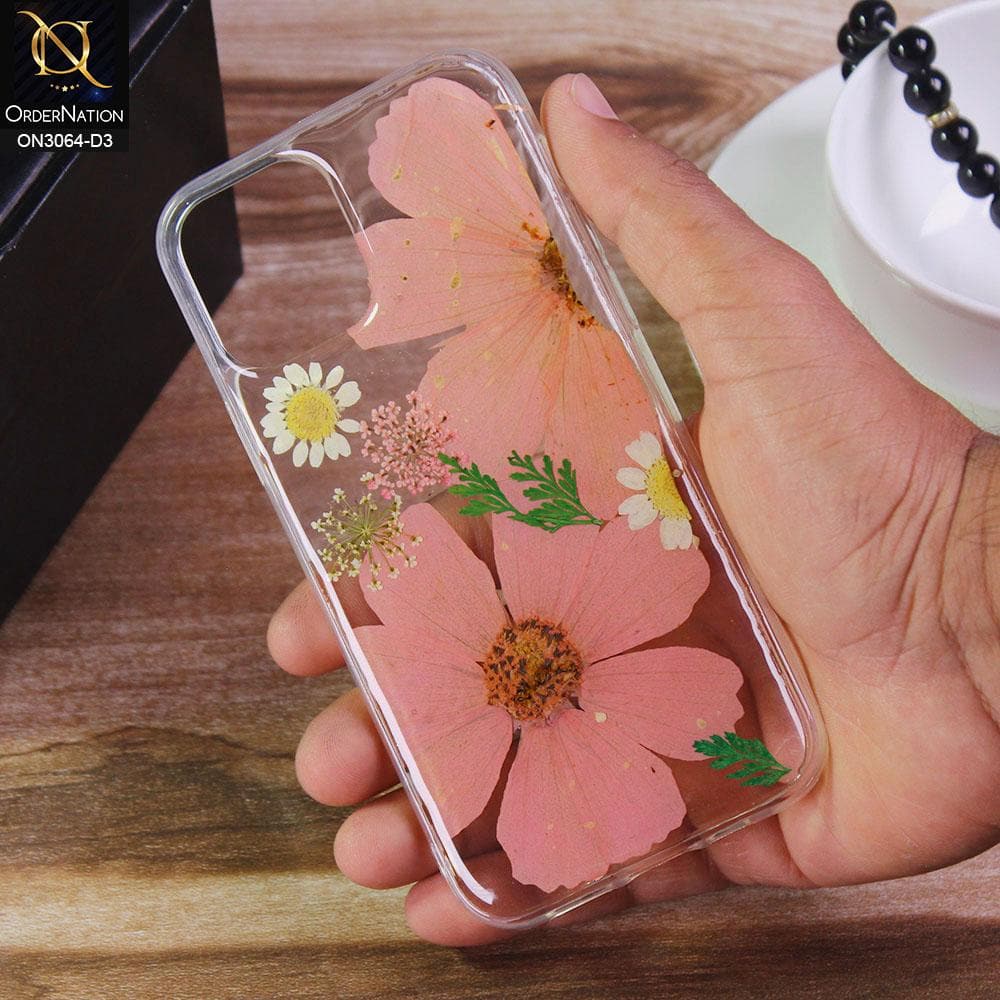 iPhone 12 Pro Cover - Design 3 - Dry Flower Soft Silicone Transparent Case