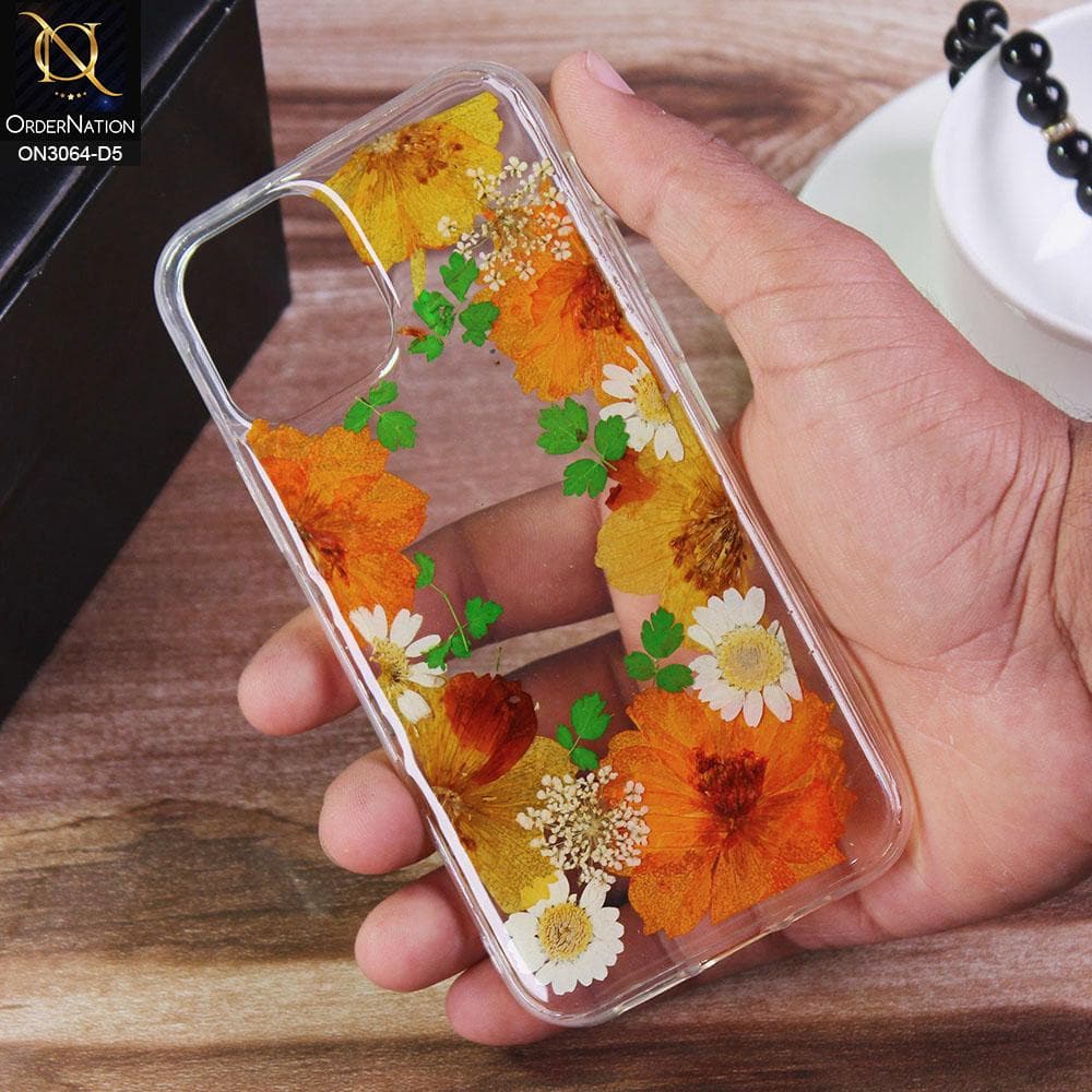 iPhone 12 Cover - Design 5 - Dry Flower Soft Silicone Transparent Case