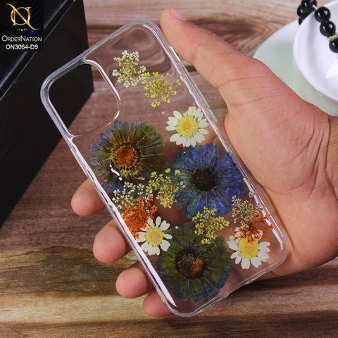 iPhone 12 Pro Cover - Design 9 - Dry Flower Soft Silicone Transparent Case