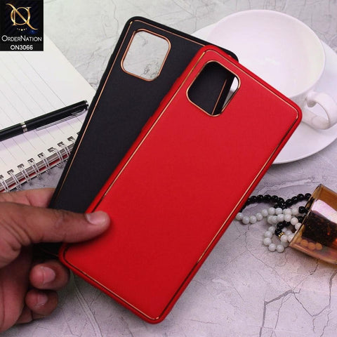 iPhone 11 Pro Max Cover - Black -  Electroplating PU Leather Coated TPU PC Soft Case