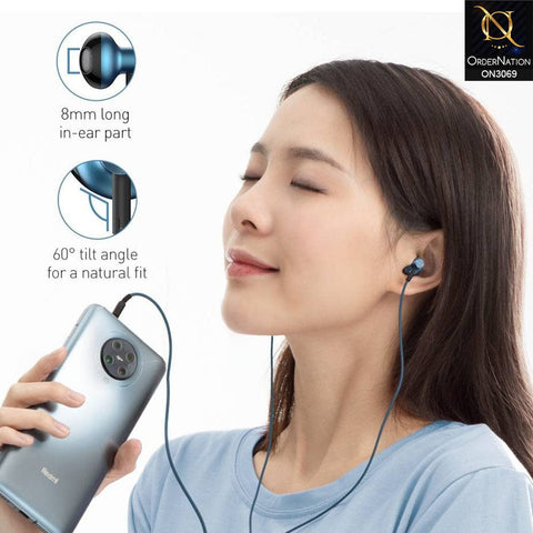 Light Blue - Baseus Encok 3.5mm Wired Handsfree H19