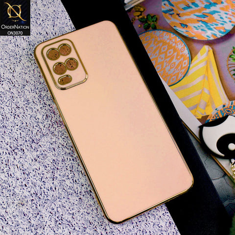 Oppo A54 4G Cover - Rose Gold  - Side Colour Borders camera Protection Soft TPU Transparent Case