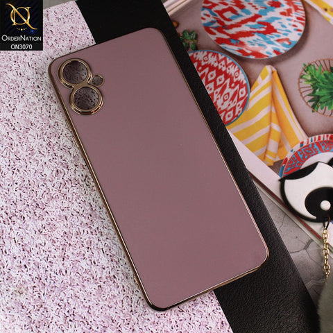 Tecno Camon 19 Neo Cover - Mauve - Side Colour Borders camera Protection Soft TPU Transparent Case
