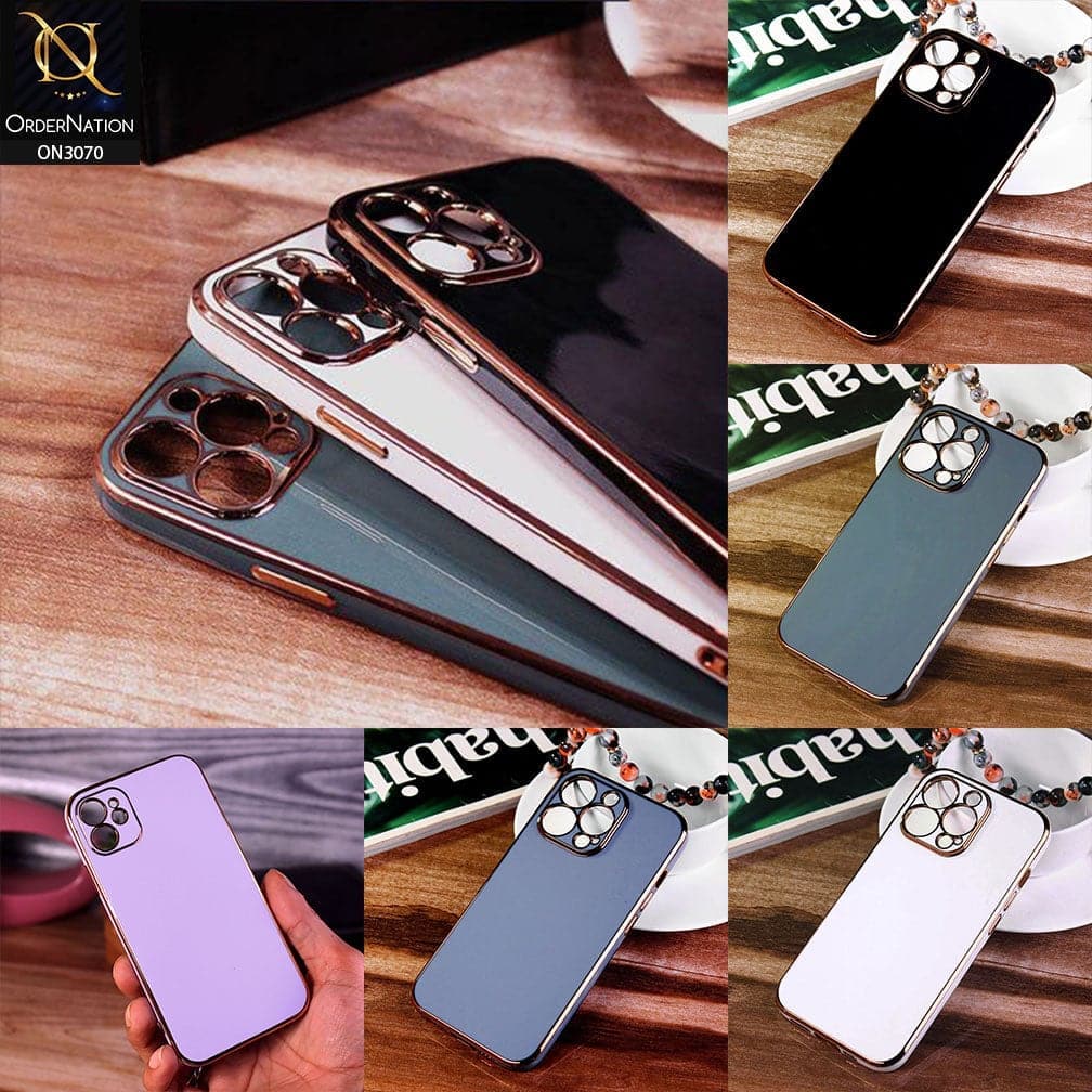 Oppo F19 Pro Cover - Blue - Electroplating Silk Shiny Soft Case With Camera Protection