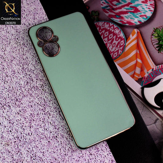 Oppo F21 Pro 5G Cover - Aqua - Side Colour Borders camera Protection Soft TPU Transparent Case