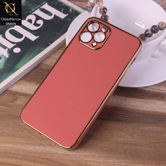 iPhone 11 Pro Max Cover - Red - Electroplating Silk Shiny Soft Case With Camera Protection