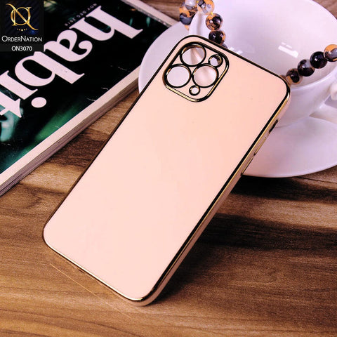 iPhone 11 Pro Cover - Rose Gold - Electroplating Silk Shiny Soft Case With Camera Protection