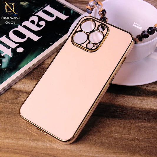 iPhone 12 Pro Max Cover - Rose Gold - Electroplating Silk Shiny Soft Case With Camera Protection