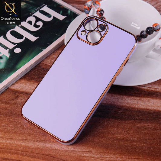 iPhone 13 Pro Cover - Purple - Electroplating Silk Shiny Soft Case With Camera Protection