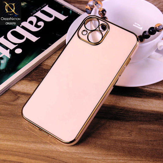 iPhone 13 Pro Cover - Rose Gold - Electroplating Silk Shiny Soft Case With Camera Protection