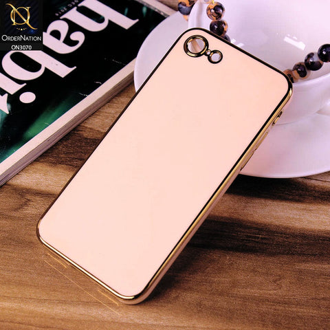 iPhone 8 / 7 Cover - Rose Gold - Electroplating Silk Shiny Soft Case With Camera Protection