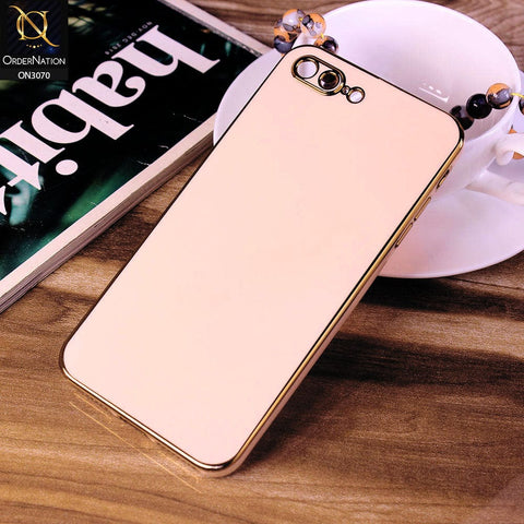 iPhone 8 Plus / 7 Plus Cover - Rose Gold - Electroplating Silk Shiny Soft Case With Camera Protection