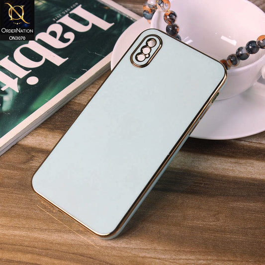 iPhone XS / X Cover - Sea Green - Electroplating Silk Shiny Soft Case With Camera Protection