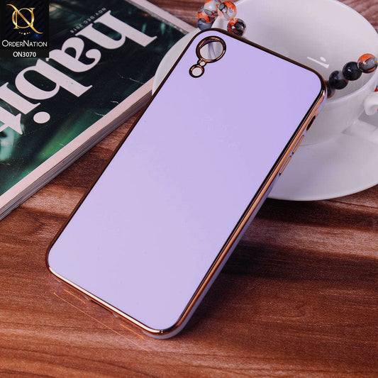 iPhone XR Cover - Purple - Electroplating Silk Shiny Soft Case With Camera Protection