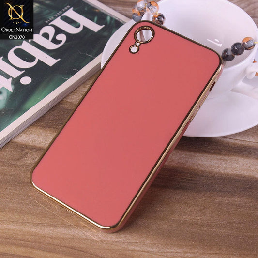 iPhone XR Cover - Red - Electroplating Silk Shiny Soft Case With Camera Protection