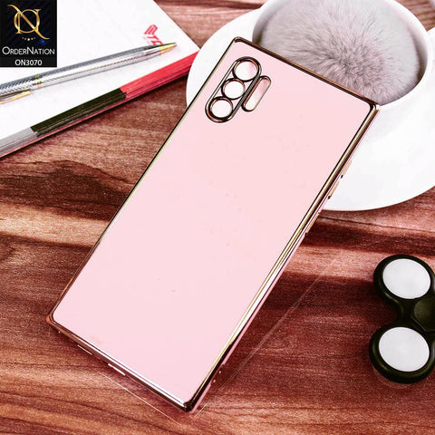 Samsung Galaxy Note 10 Plus Cover - Pink - Electroplating Silk Shiny Soft Case With Camera Protection