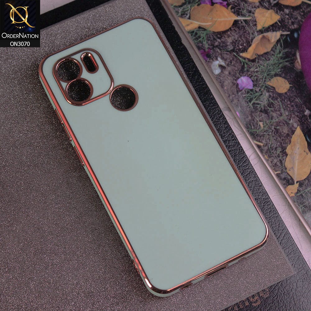 Xiaomi Poco C50 Cover - Aqua - Electroplating Silk Shiny Soft Case With Camera Protection