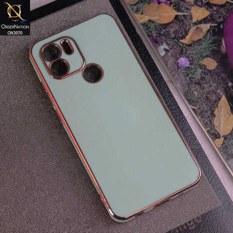 Xiaomi Redmi A1 Plus Cover - Aqua - Electroplating Silk Shiny Soft Case With Camera Protection