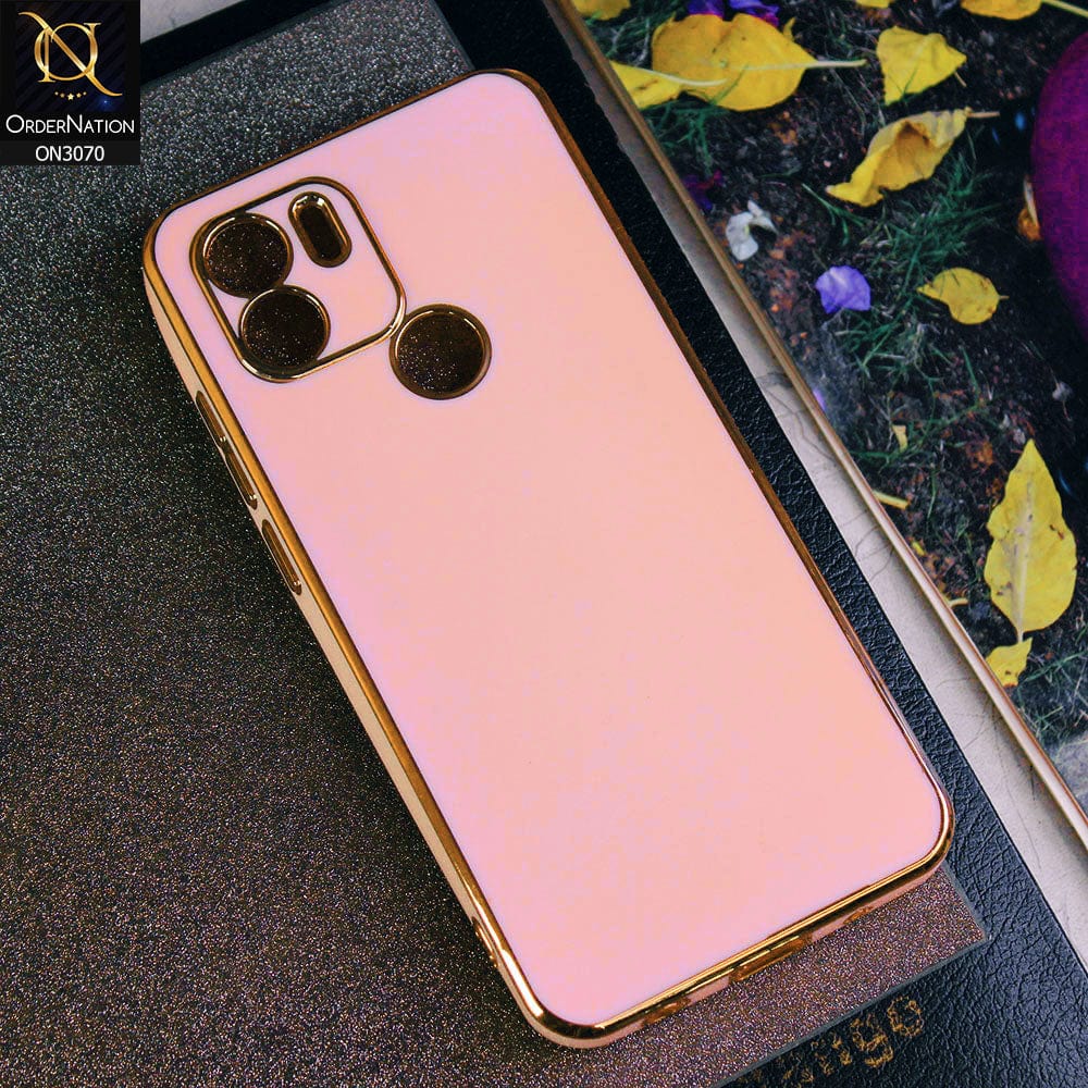 Xiaomi Poco C50 Cover - Rose Gold - Electroplating Silk Shiny Soft Case With Camera Protection