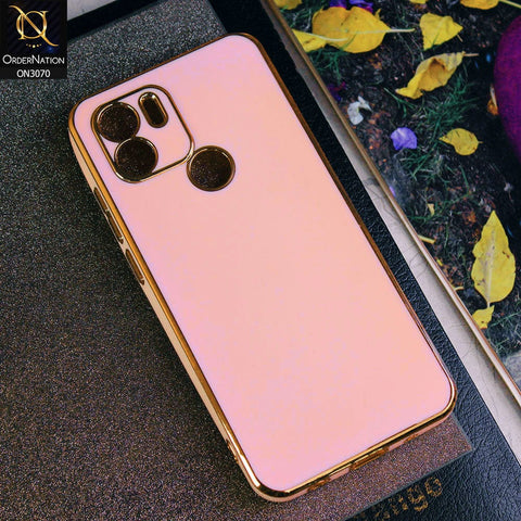 Xiaomi Poco C50 Cover - Rose Gold - Electroplating Silk Shiny Soft Case With Camera Protection