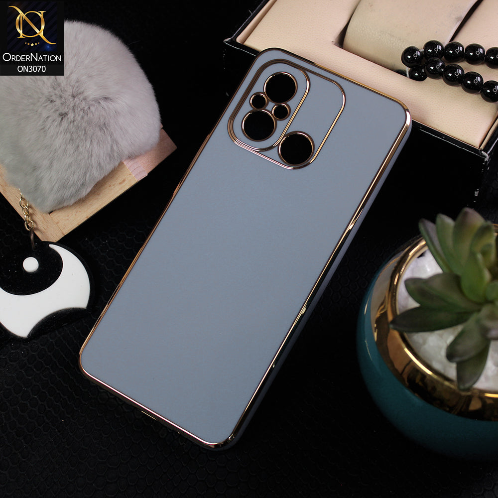 Xiaomi Redmi 12C Cover - Carolina Blue - Side Colour Borders camera Protection Soft TPU Transparent Case