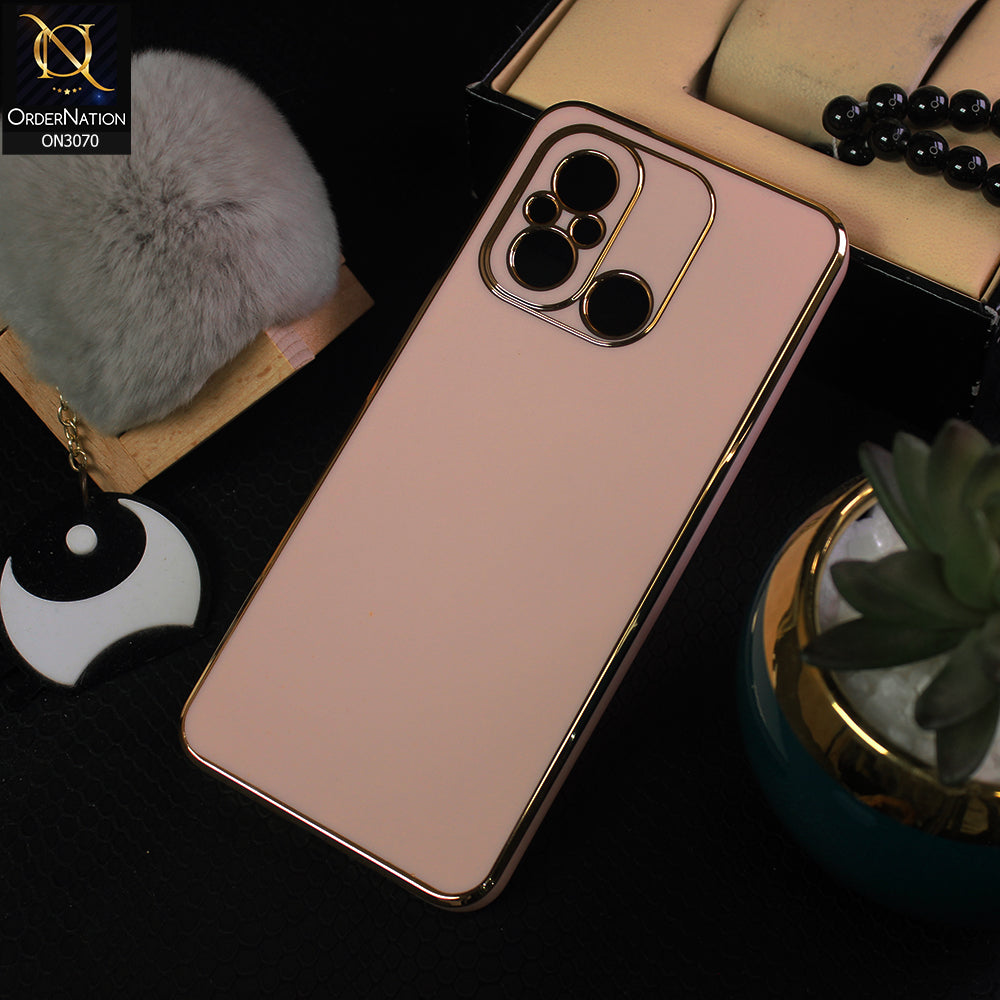 Xiaomi Redmi 12C Cover - Pink - Side Colour Borders camera Protection Soft TPU Transparent Case