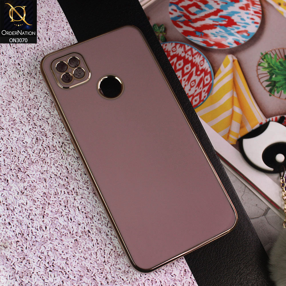 Xiaomi Redmi 9C Cover - Mauve - Side Colour Borders camera Protection Soft TPU Transparent Case