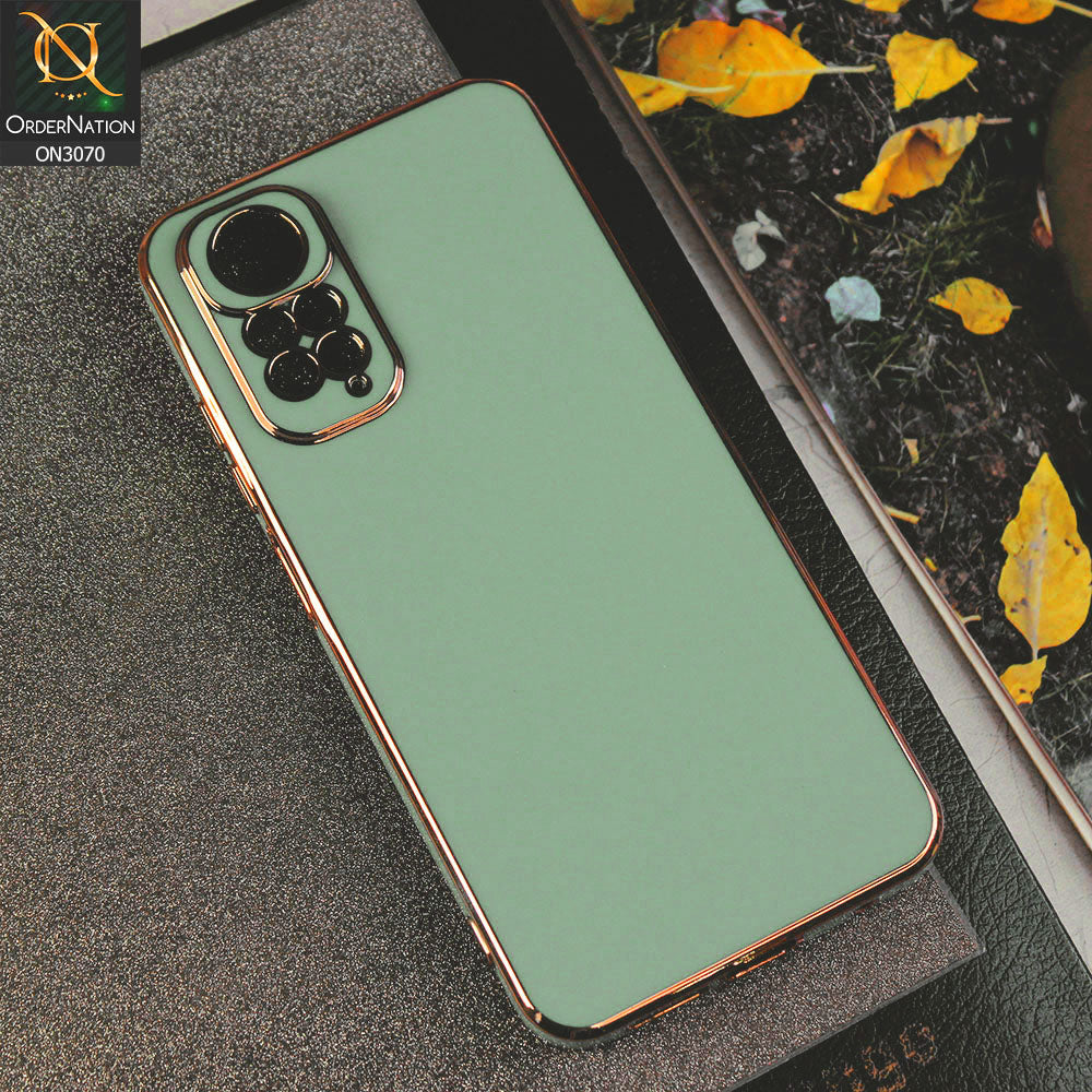 Xiaomi Redmi Note 11 Cover - Aqua - Electroplating Silk Shiny Soft Case With Camera Protection