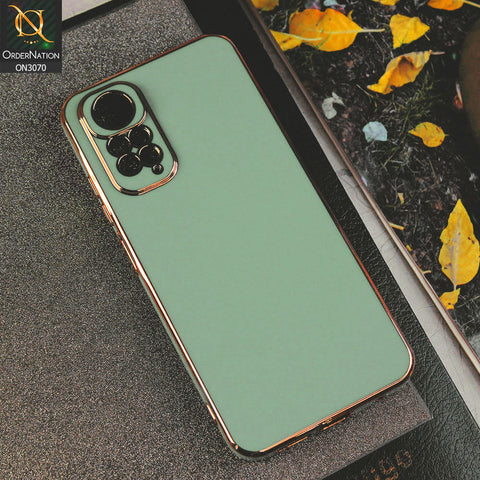 Xiaomi Redmi Note 11 Cover - Aqua - Electroplating Silk Shiny Soft Case With Camera Protection